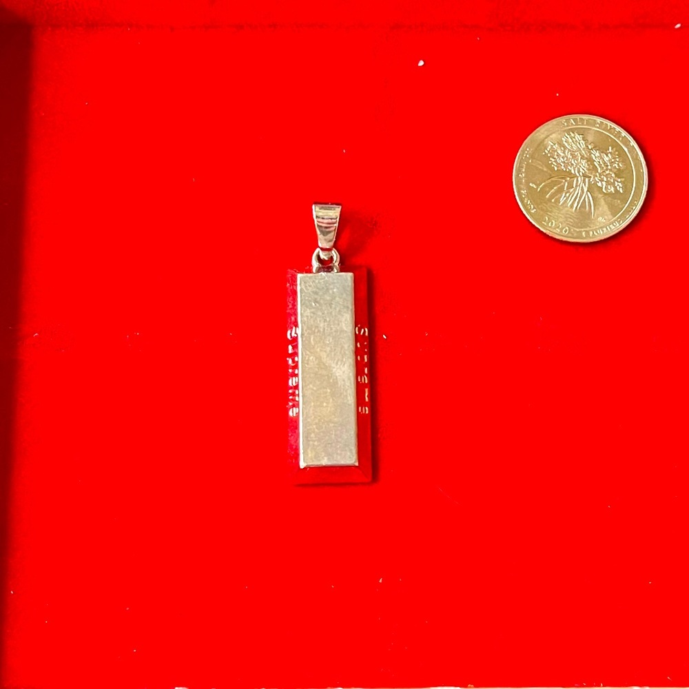 Supreme Silver Bar Pendant |
